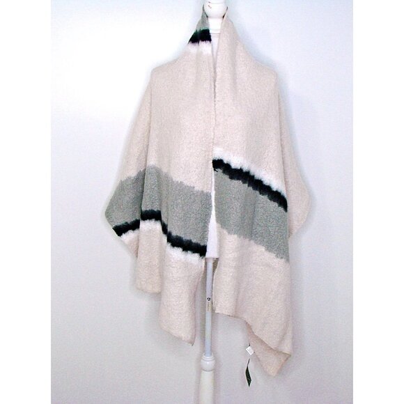 Twig & Arrow Oversized Oblong Blanket Scarf Pink Black Gray So Soft 84x24 NWT - Picture 4 of 11